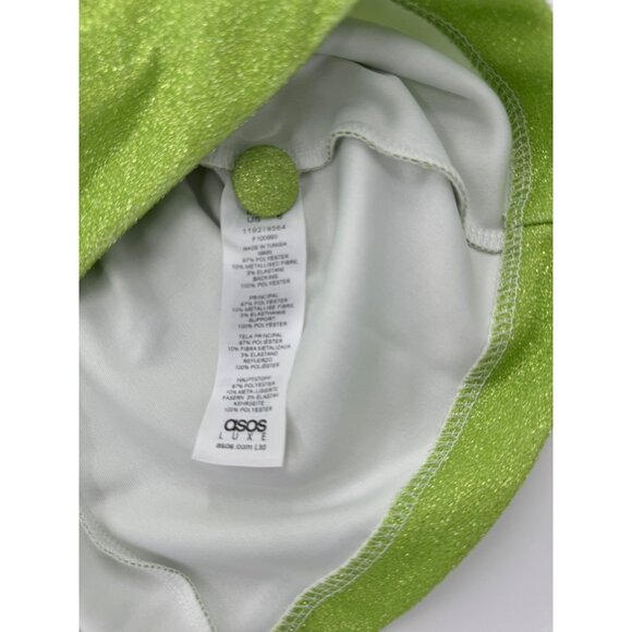 NWT - ASOS Luxe Green Shimmer Blazer Jacket  Size M - Picture 4 of 11